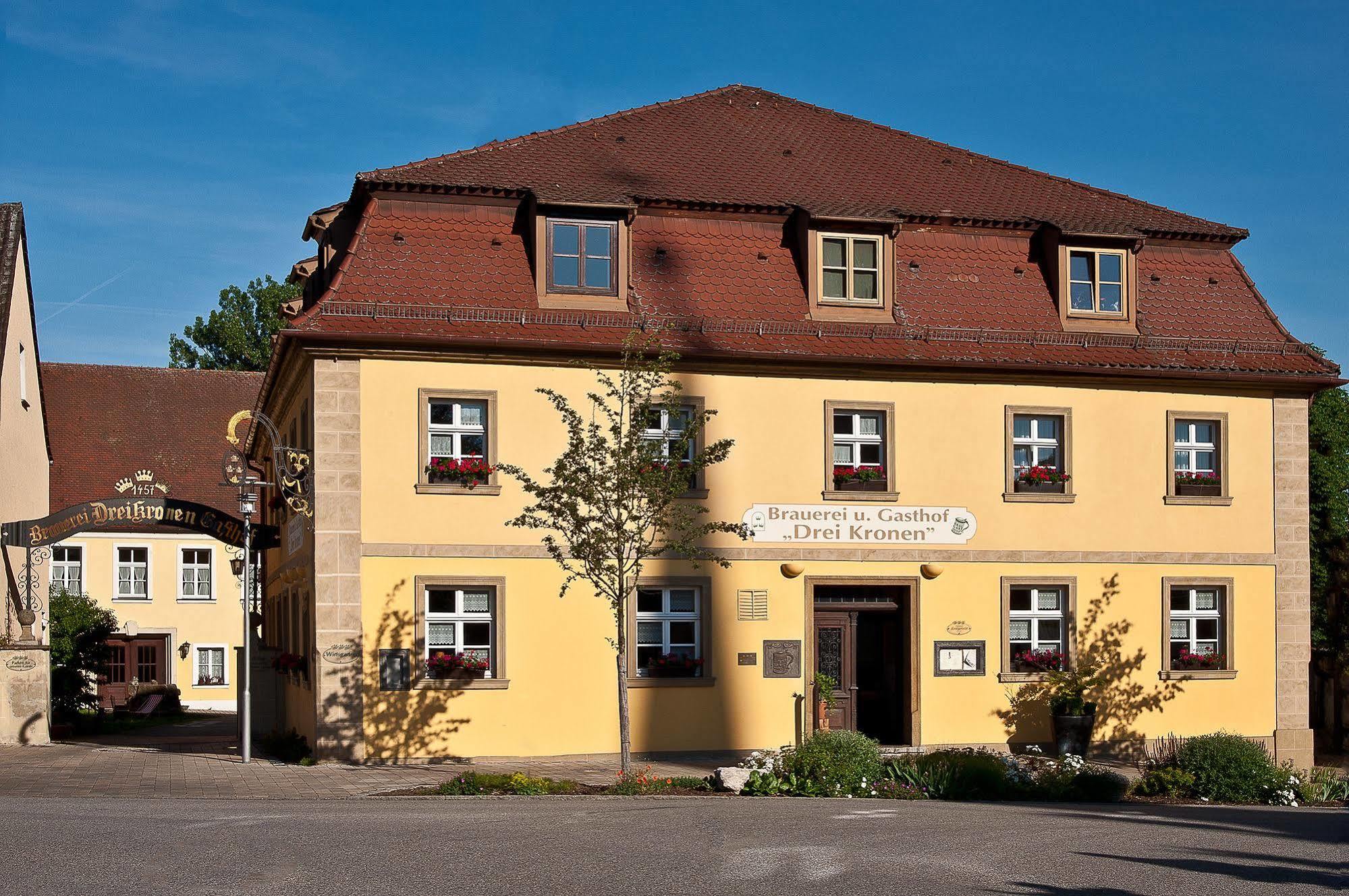 Hotel & Brauereigasthof Drei Kronen Memmelsdorf Esterno foto